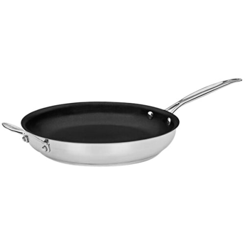 Cuisinart Non-Stick Skillet with Helper Handle 12", Stainless Steel